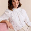 Blouse brodée Francesca