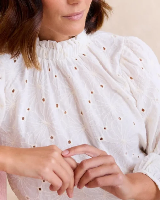 Blouse brodée Francesca