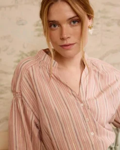 Blouse rayée Linda en lurex
