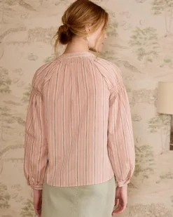 Blouse rayée Linda en lurex