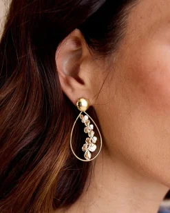 Boucle d’oreille Civita Flower Teardrop