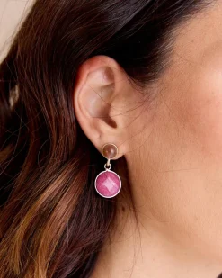 Boucle d’oreille Lourmarin Cerise Goutte