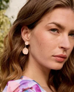 Boucles d’oreilles en pierre de crocus