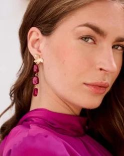 Boucles d’oreilles en pierre Zinnia