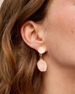 Boucles d’oreilles en pierre de crocus