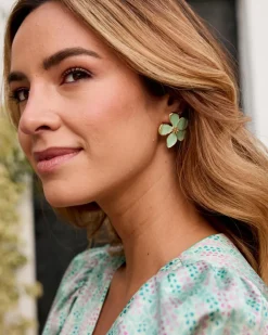 Boucles d’oreilles fleur de menthe