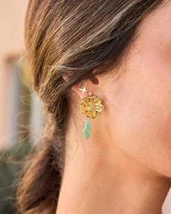 Boucles d’oreilles fleur de gala