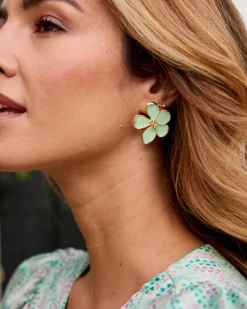 Boucles d’oreilles fleur de menthe