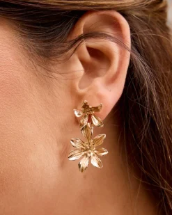 Boucles d’oreilles fleur de rose