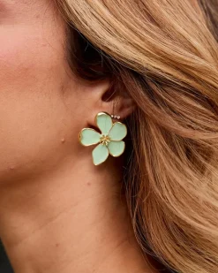 Boucles d’oreilles fleur de menthe