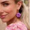 Boucles d’oreilles pendentifs fleur