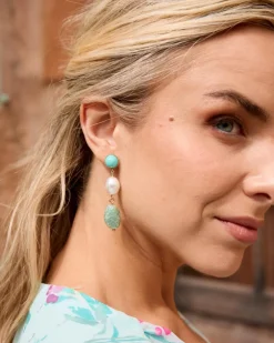 Boucles d’oreilles pierres de mimosa