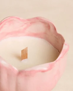 Bougie parfumée tulipe en céramique
