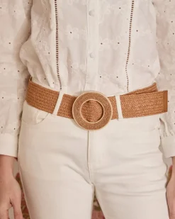 Ceinture en raphia Delfina