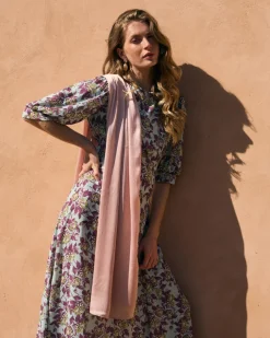 Écharpe Amina rose