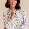 Chemise Fleur Écrue