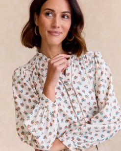 Chemise Fleur Écrue