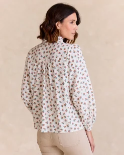Chemise Fleur Écrue