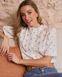 Daria Chemise à fleurs à manches