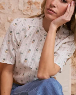 Daria Chemise à fleurs à manches