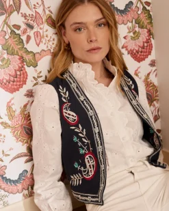 Gilet brodé Abelina