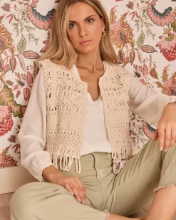 Gilet en crochet Sabi