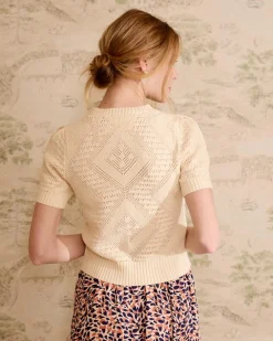 Haut court en maille milanaise