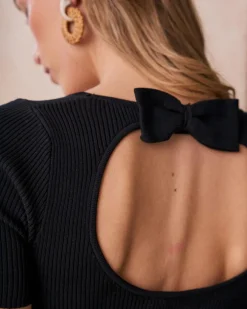 Haut en maille Luci Bow