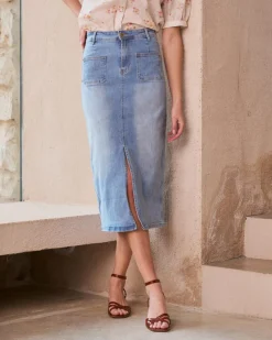 Jupe midi Denim Line