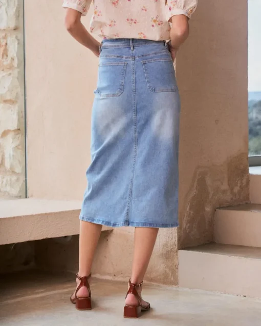 Jupe midi Denim Line