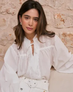 Lucinda Encolure Chemise Brodée