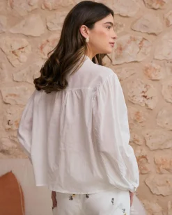 Lucinda Encolure Chemise Brodée
