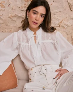 Lucinda Encolure Chemise Brodée