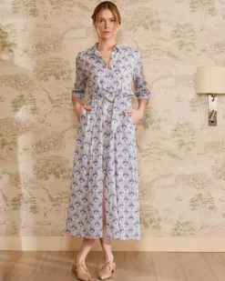 Robe chemise en jean Bethsabe