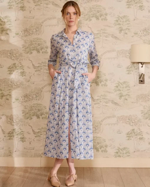 Robe chemise en jean Bethsabe