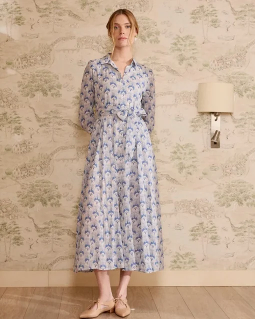 Robe chemise en jean Bethsabe