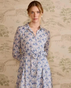 Robe chemise en jean Bethsabe