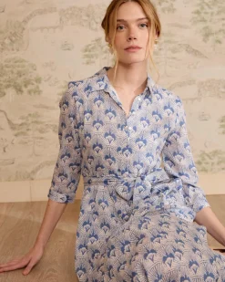 Robe chemise en jean Bethsabe