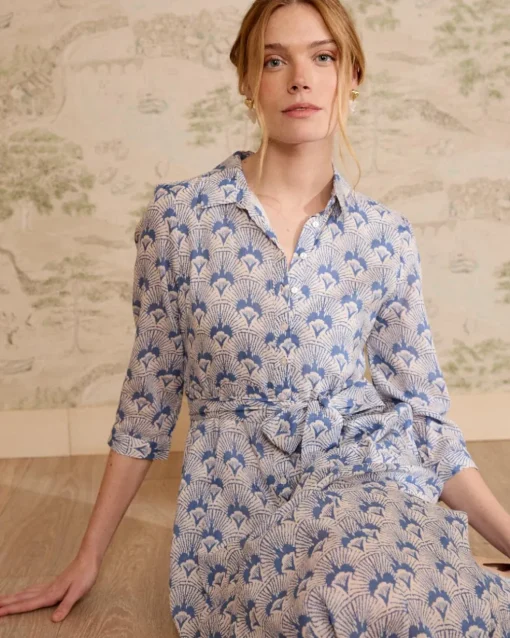 Robe chemise en jean Bethsabe