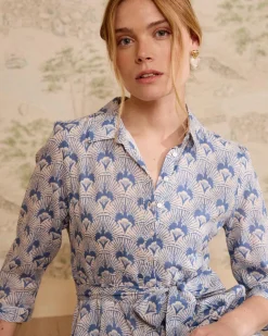 Robe chemise en jean Bethsabe
