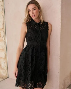 Robe courte brodée Uri