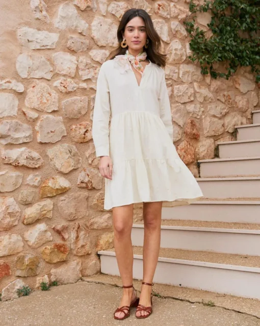 Robe courte en coton Pau