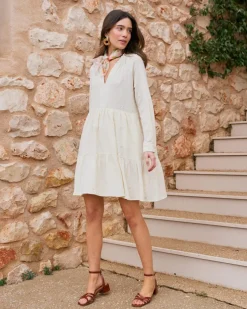 Robe courte en coton Pau