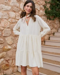 Robe courte en coton Pau
