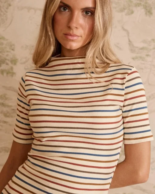 Robe en maille rayée Mirena