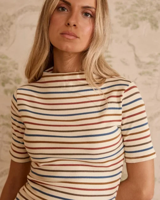 Robe en maille rayée Mirena