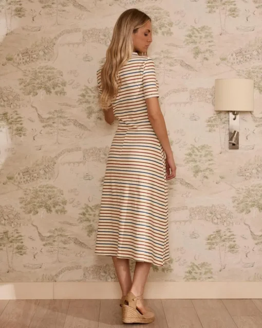 Robe en maille rayée Mirena