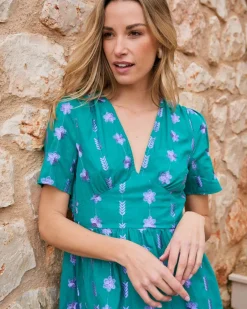 Robe longue brodée Rainelle