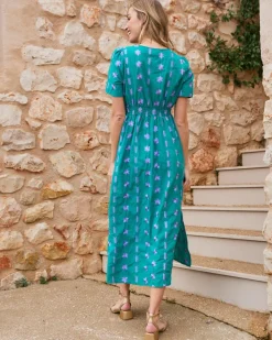 Robe longue brodée Rainelle