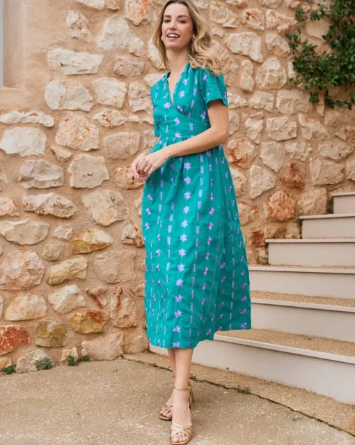Robe longue brodée Rainelle